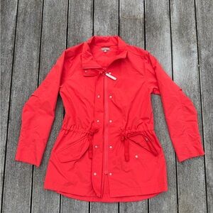 Lilla P Bright Orange Raincoat  Rain Jacket sz S